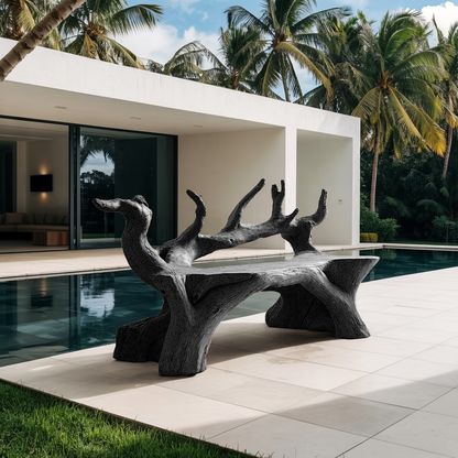 Handcrafted Wooden Bench For Custom Made Living Room Furniture