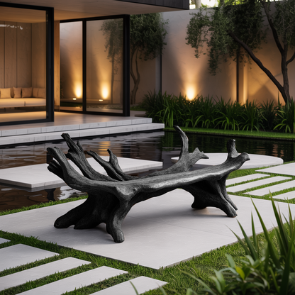 Handcrafted Live Edge Bench For Entryway Design