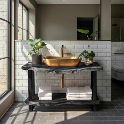 Mid Century Vanity With Storage For Bathroom Style