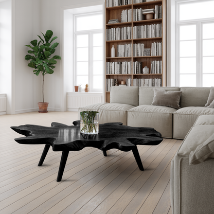 Handcrafted Low Table For Wooden Room Decor