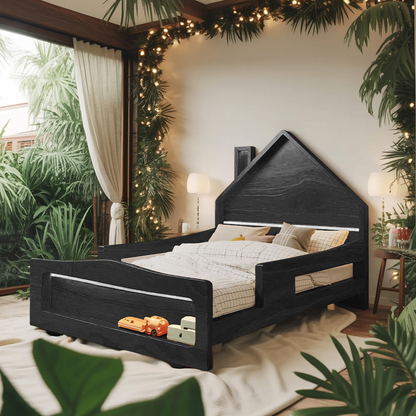 Modern House Shape Kids Bed For Toddler Bedroom