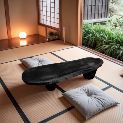 Zen Style Low Tea Table For Meditation Room Outdoor Use