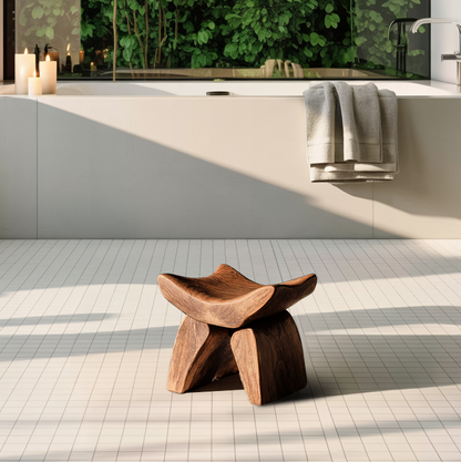 Handcrafted Shower Bench For Spa-Style Bathroom Decor