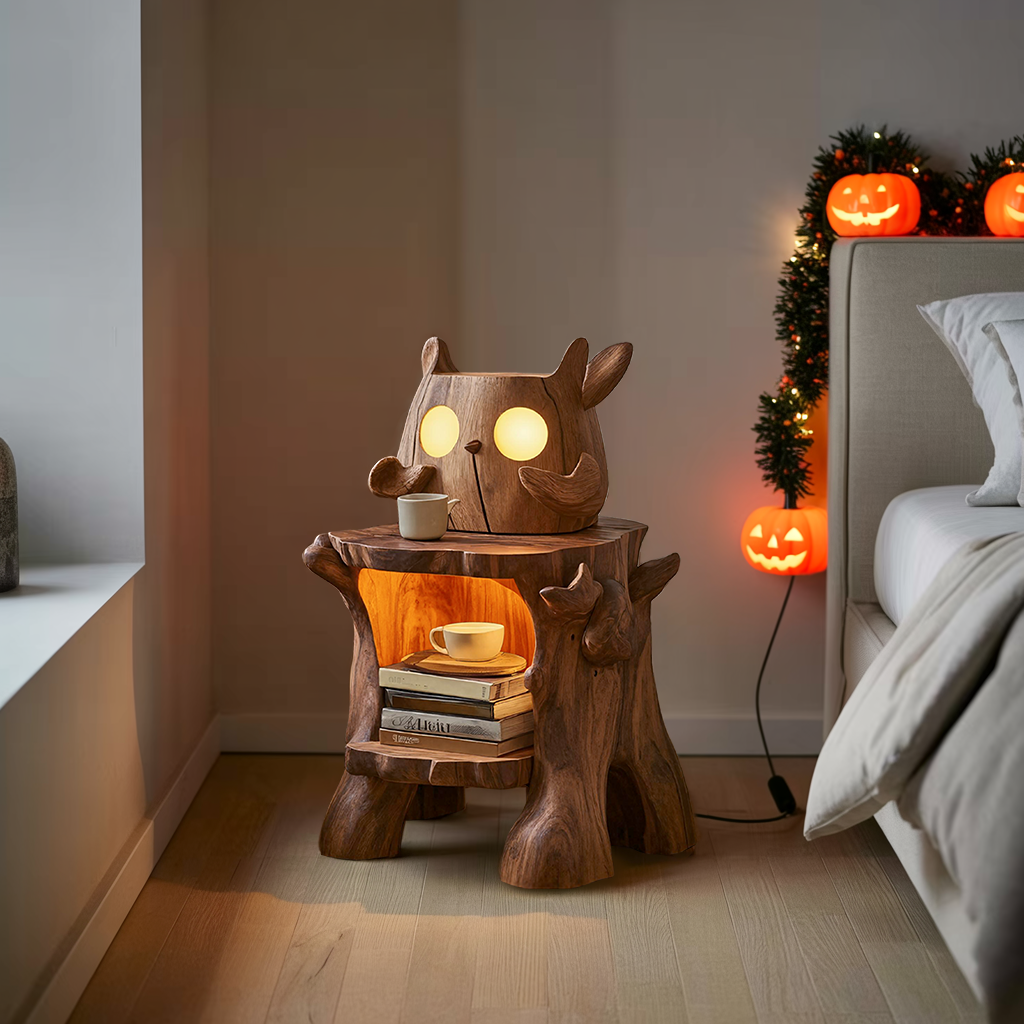 Farmhouse Wooden Nightstand For Furniture Accents