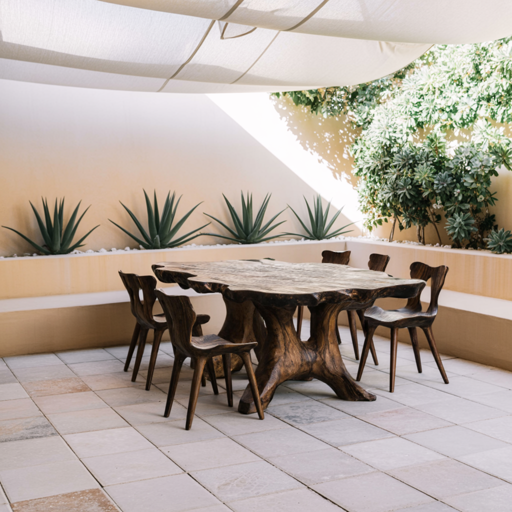 Farmhouse Wood Table For Country Style Kitchen
