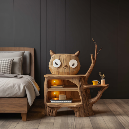 Farmhouse Wood Side Table For Cozy Bedroom Corners