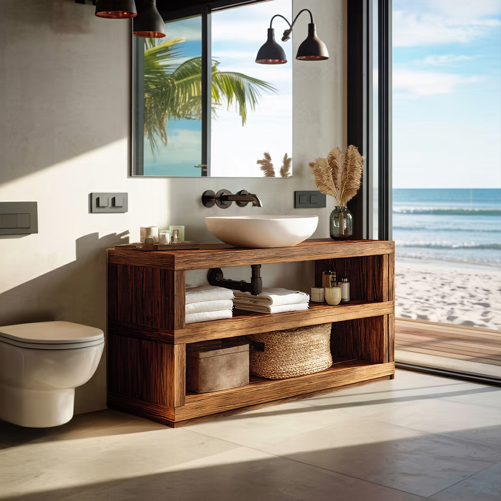 Mid Century Bathroom Storage For Furniture Organization