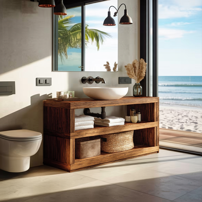 Mid Century Bathroom Storage For Furniture Organization