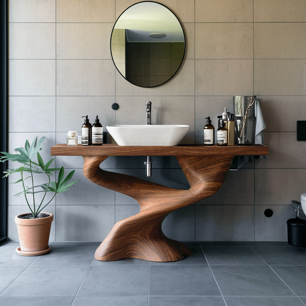 Handcrafted Solid Vanity For Unique Bathroom Design