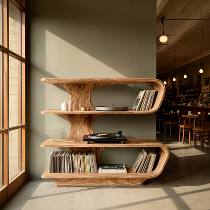 Farmhouse Vinyl Storage Console For Bedroom Decor