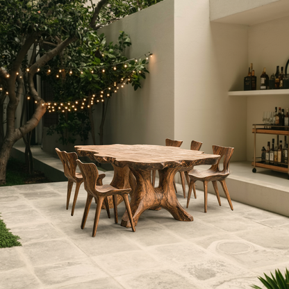 Farmhouse Wood Table For Country Style Kitchen