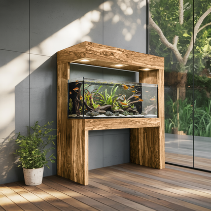 Modern Aquarium Stand With Canopy For Living Room
