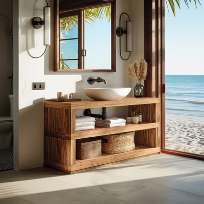 Mid Century Bathroom Storage For Furniture Organization