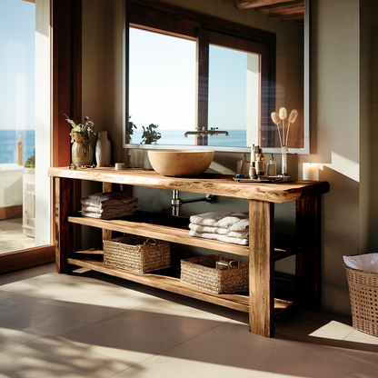 Farmhouse Vanity With Storage For Bathroom Decor Ideas