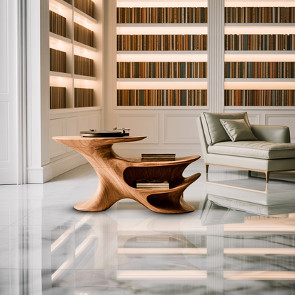 Handcrafted Record Stand for Music Lovers’ Home Decor