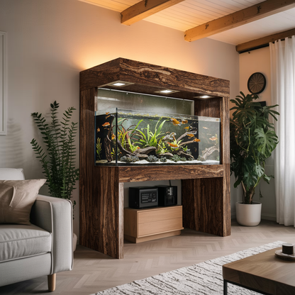 Modern Aquarium Stand With Canopy For Living Room