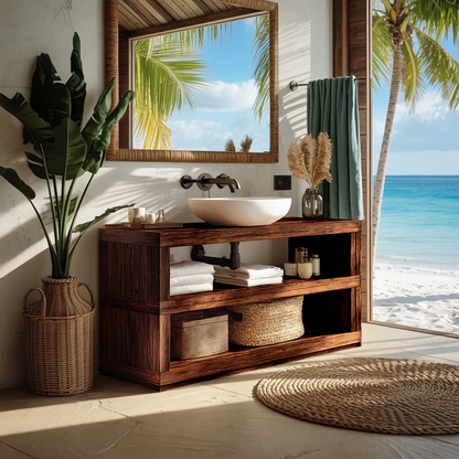 Mid Century Bathroom Storage For Furniture Organization