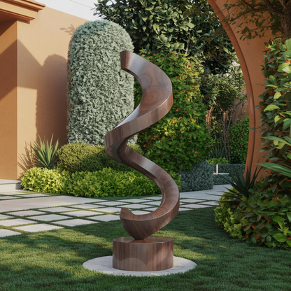 Handcrafted Wooden Sculpture For Garden Art Decor