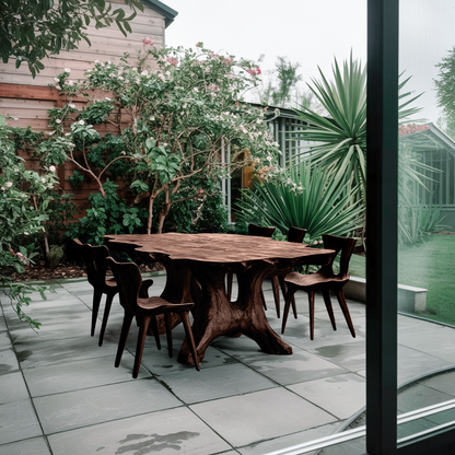 Farmhouse Wood Table For Country Style Kitchen