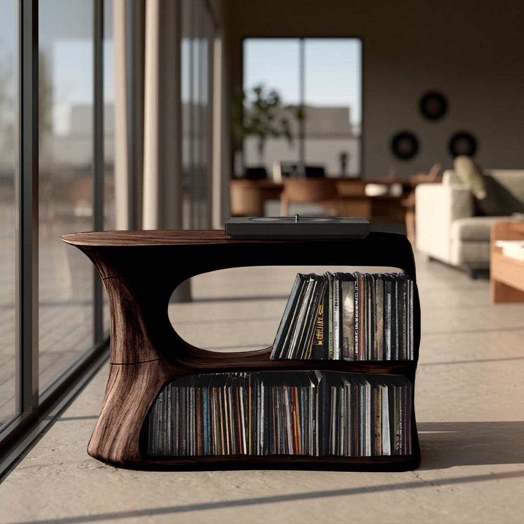 Farmhouse Record Cabinet For Entryway Organization
