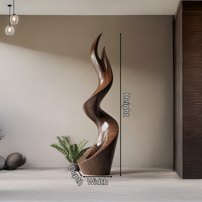 Mid Century Abstract Sculpture For Furniture Wall Art