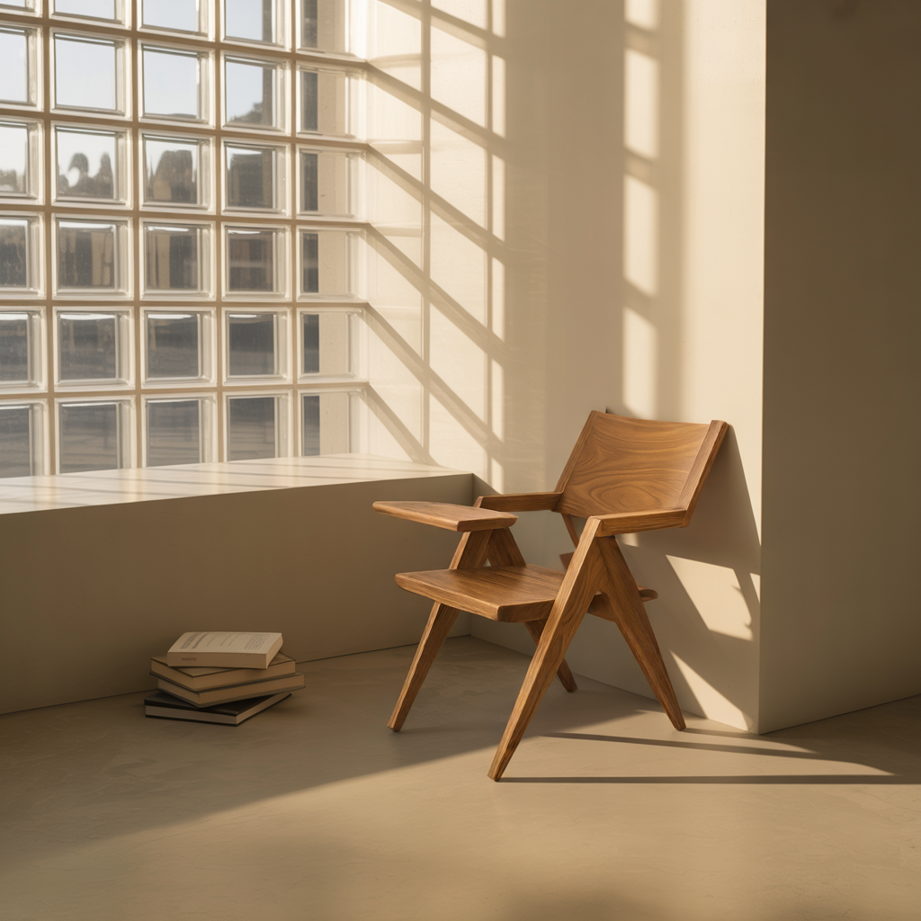 Modern Minimalist Outdoor Lounge Chair For Patio And Balcony