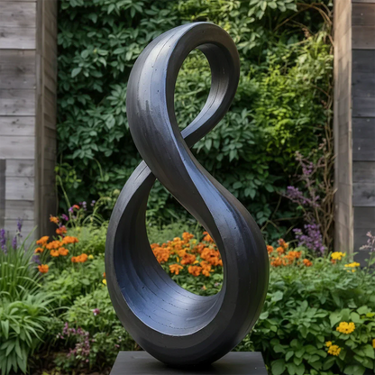 Modern Infinity Abstract Sculpture for Home & Gallery Display - Rustirawood