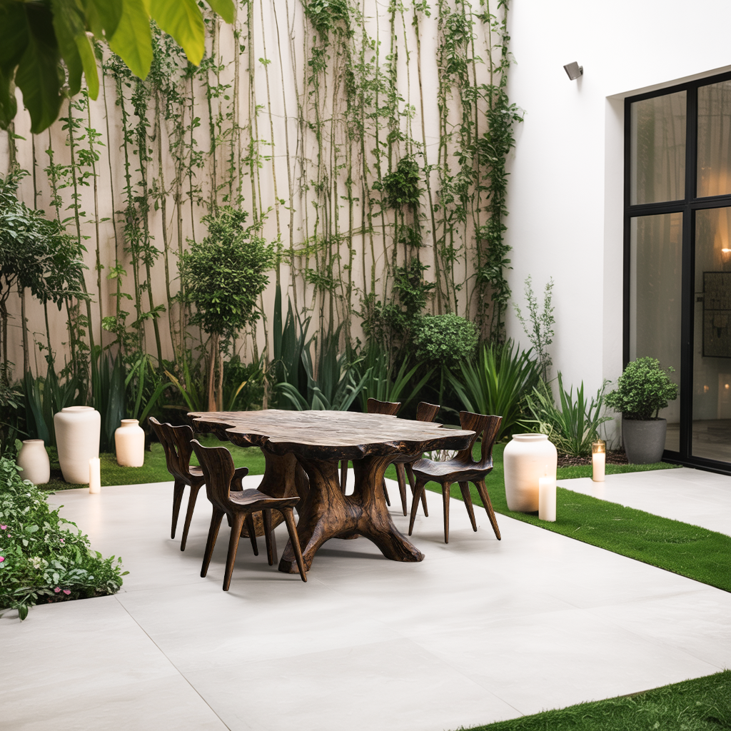 Farmhouse Wood Table For Country Style Kitchen
