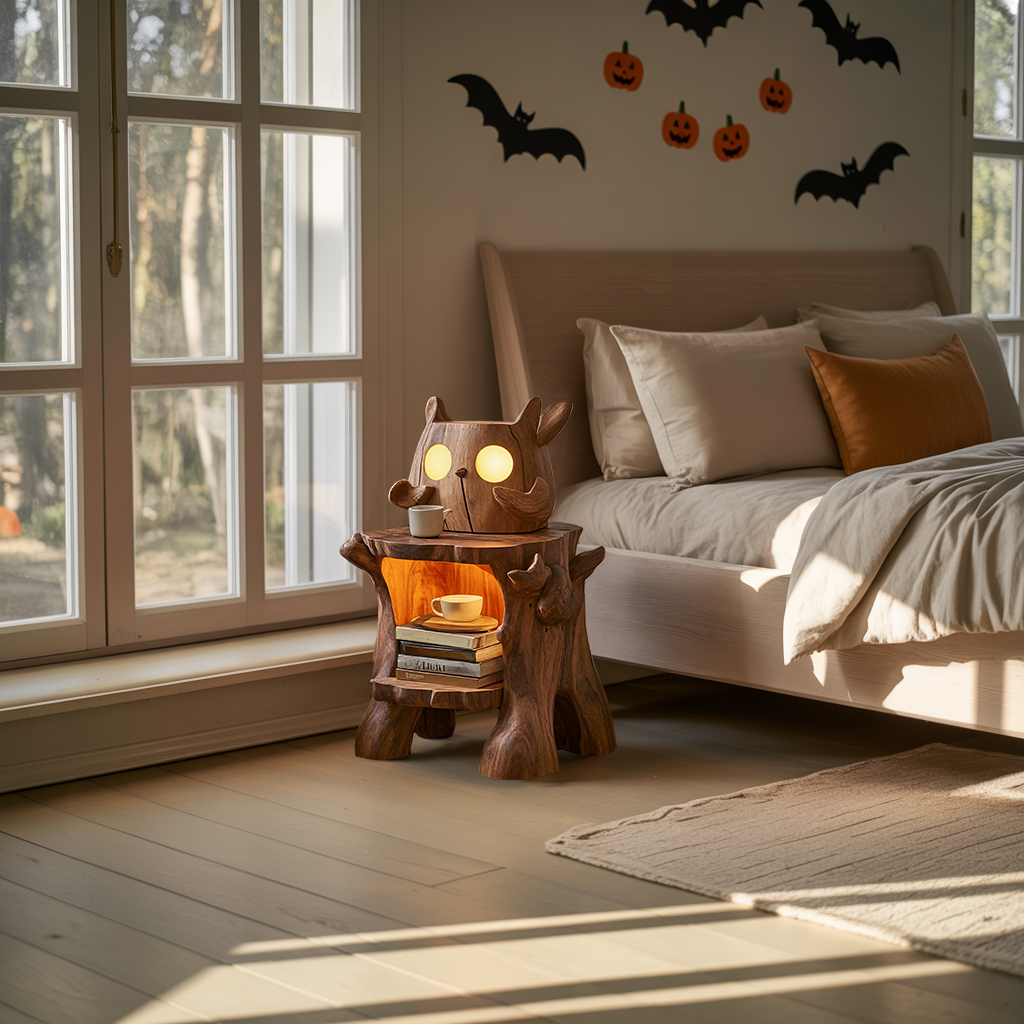 Farmhouse Wooden Nightstand For Furniture Accents