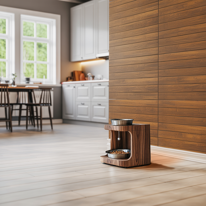 Farmhouse Wooden Feeding Stand For Small Dogs