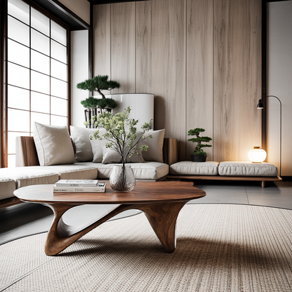 Farmhouse Low Table For Warm Living Room