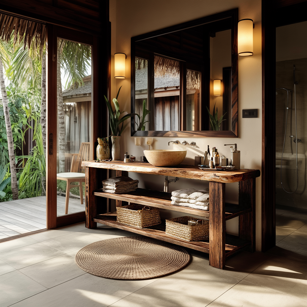 Farmhouse Vanity With Storage For Bathroom Decor Ideas