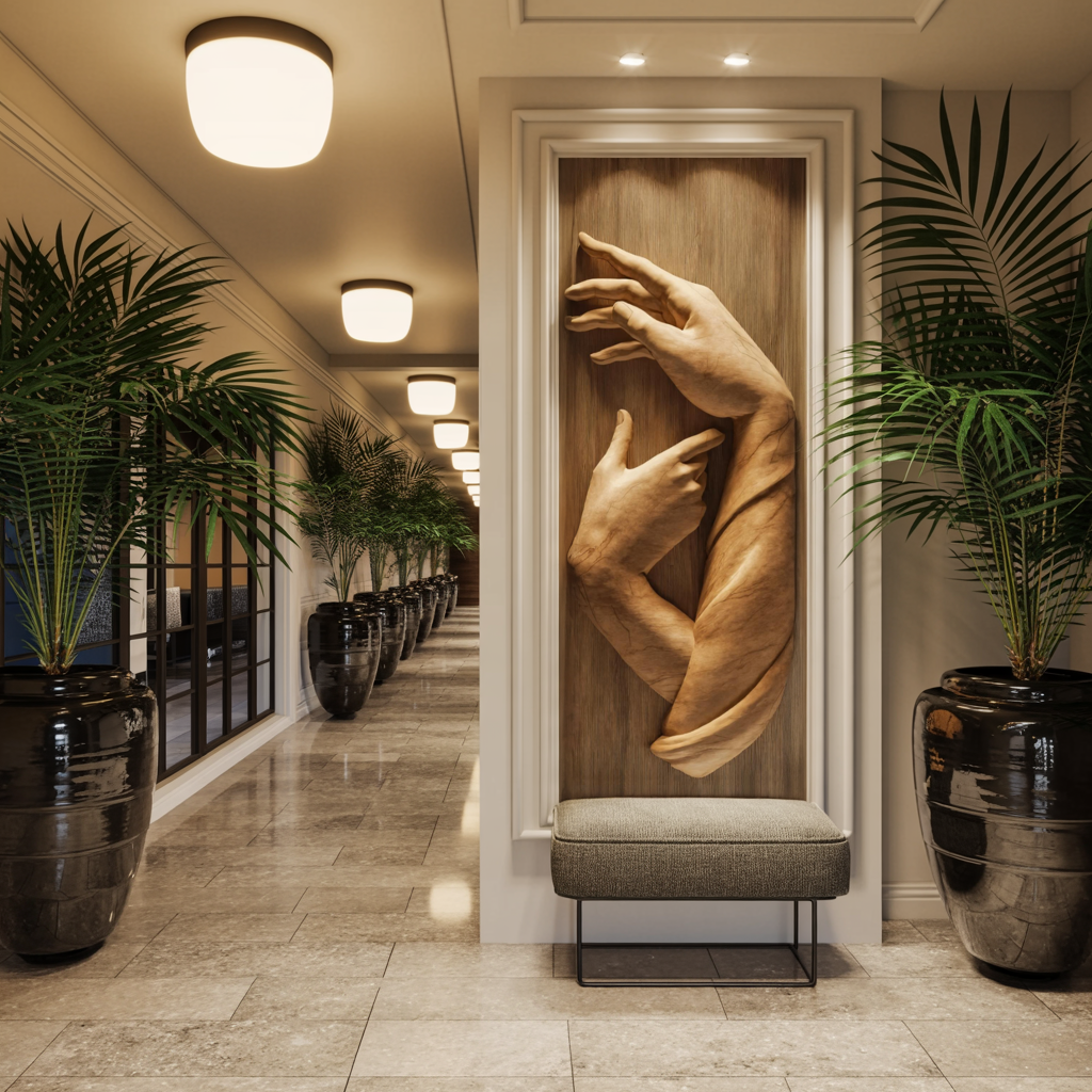 Handcrafted 3D Wood Wall Art For Furniture Accent Wall