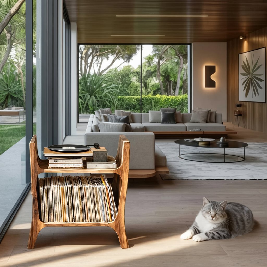 Farmhouse Wooden Media Console For Entryway Decor