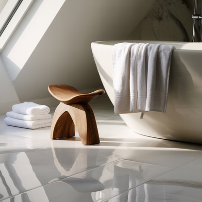 Farmhouse Bath Seat For Cozy Bathroom Furniture Decor