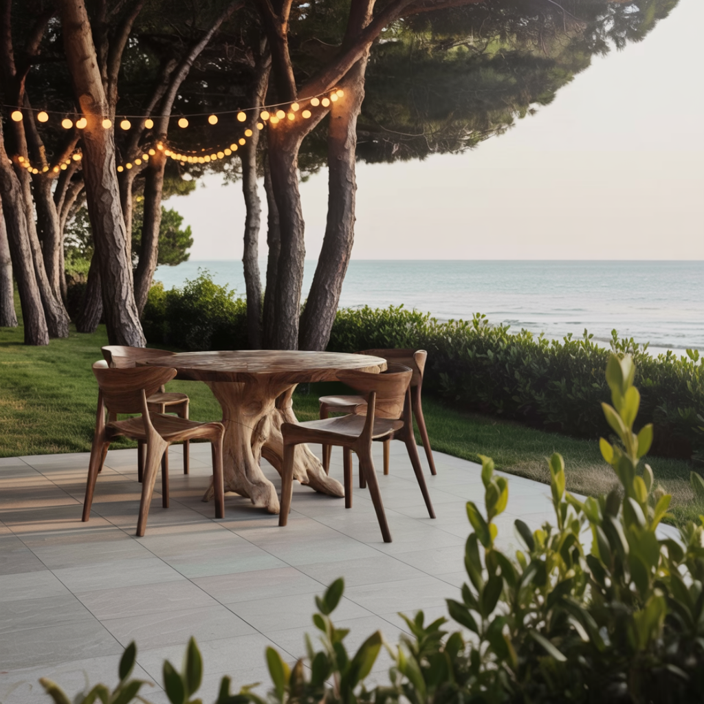 Mid Century Wood Dining Table For Kitchen Decor