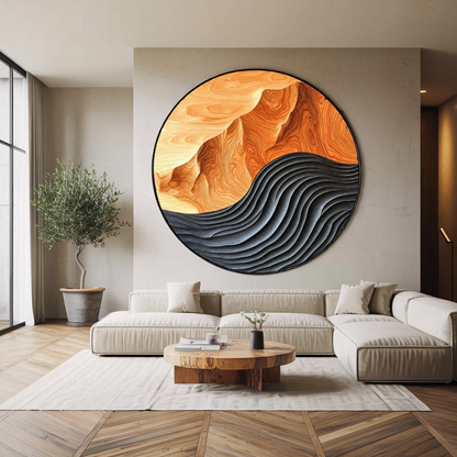 Mid Century Large Sculpture Wall For Entryway Inspiration