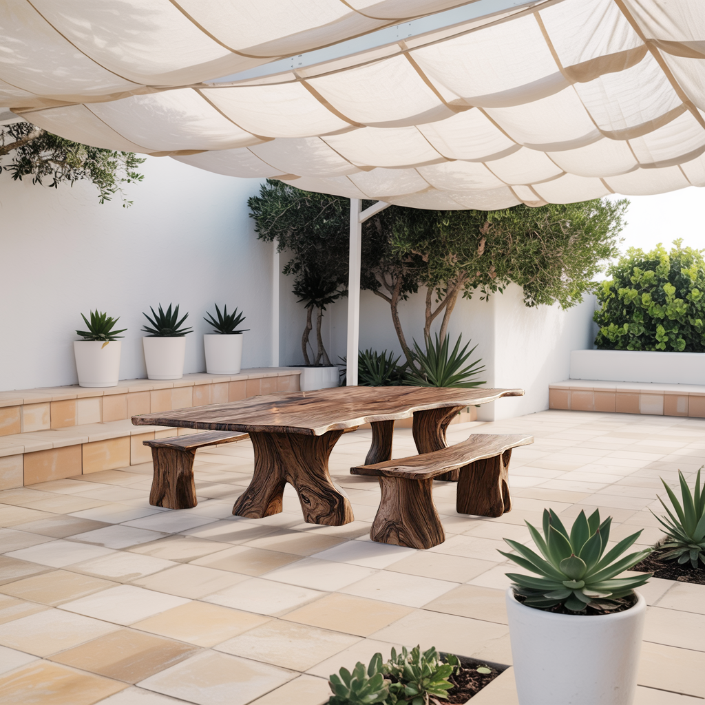 Farmhouse Wood Dining Table For Rustic Kitchen Decor