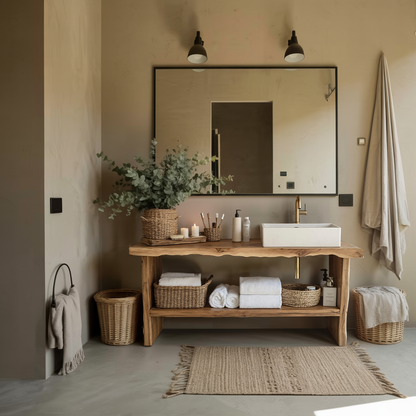 Rustic Live Edge Vanity For Natural Bathroom Vibes