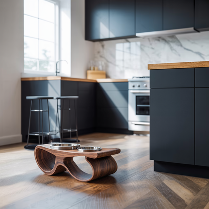 Rustic Handmade Pet Food Bowl Stand For Dogs