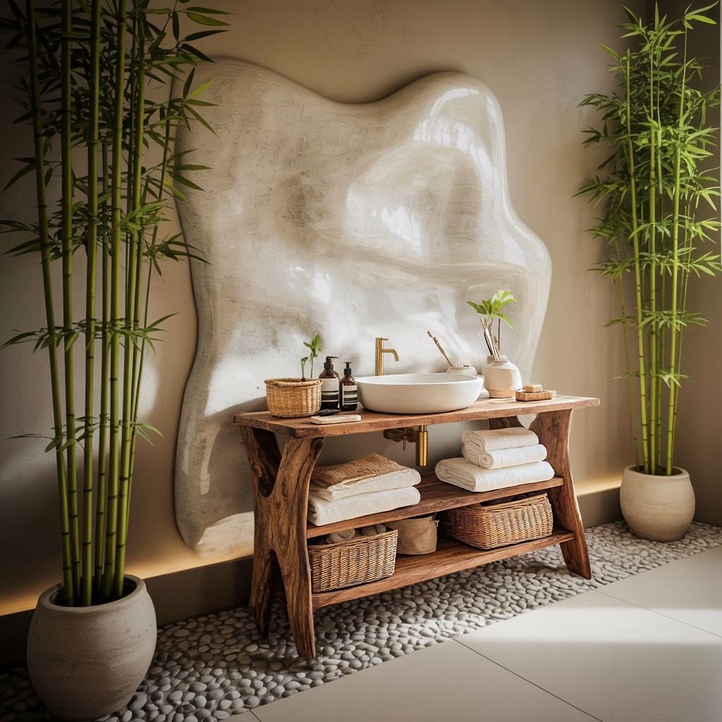 Handcrafted Live Edge Vanity For Bathroom Functionality