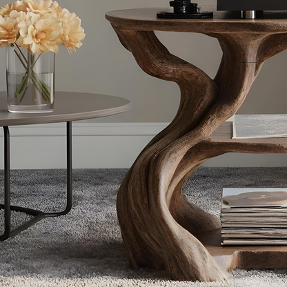 Handcrafted Wooden Media Stand Custom Living Room