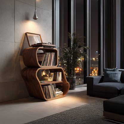 Mid Century Vinyl Record Console For Livingroom Style