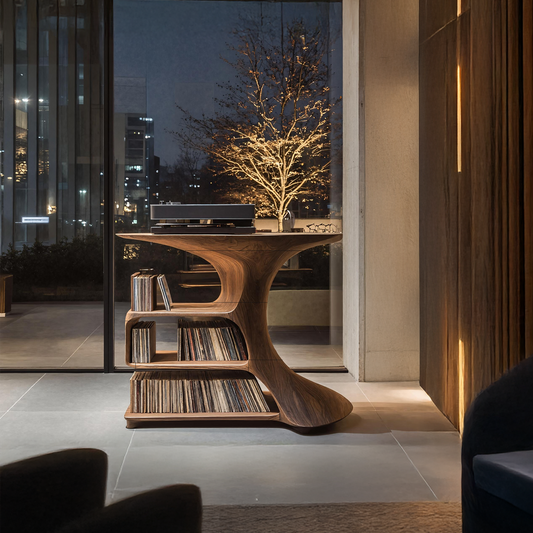 Mid Century Wooden Media Console For Bedroom Furniture