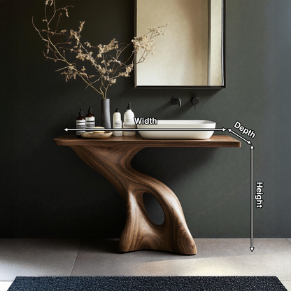 Rustic Solid Vanity For Vintage Bathroom Styling