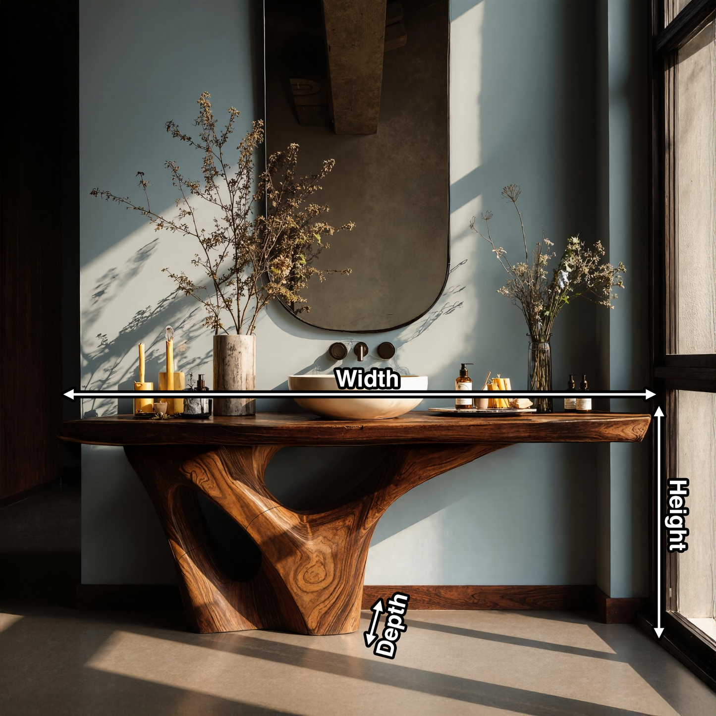 Rustic Solid Vanity For Timeless Bathroom Furniture