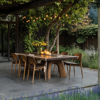 Handcrafted Wood Table For Elegant Kitchen Design