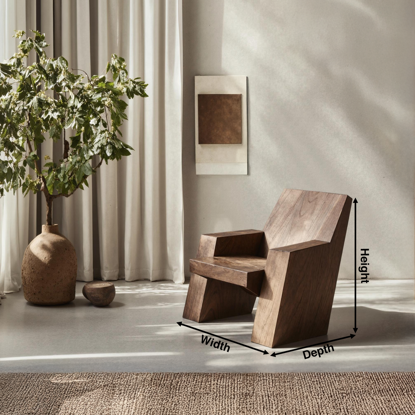 Rustic Accent Chair For Living Room Decor