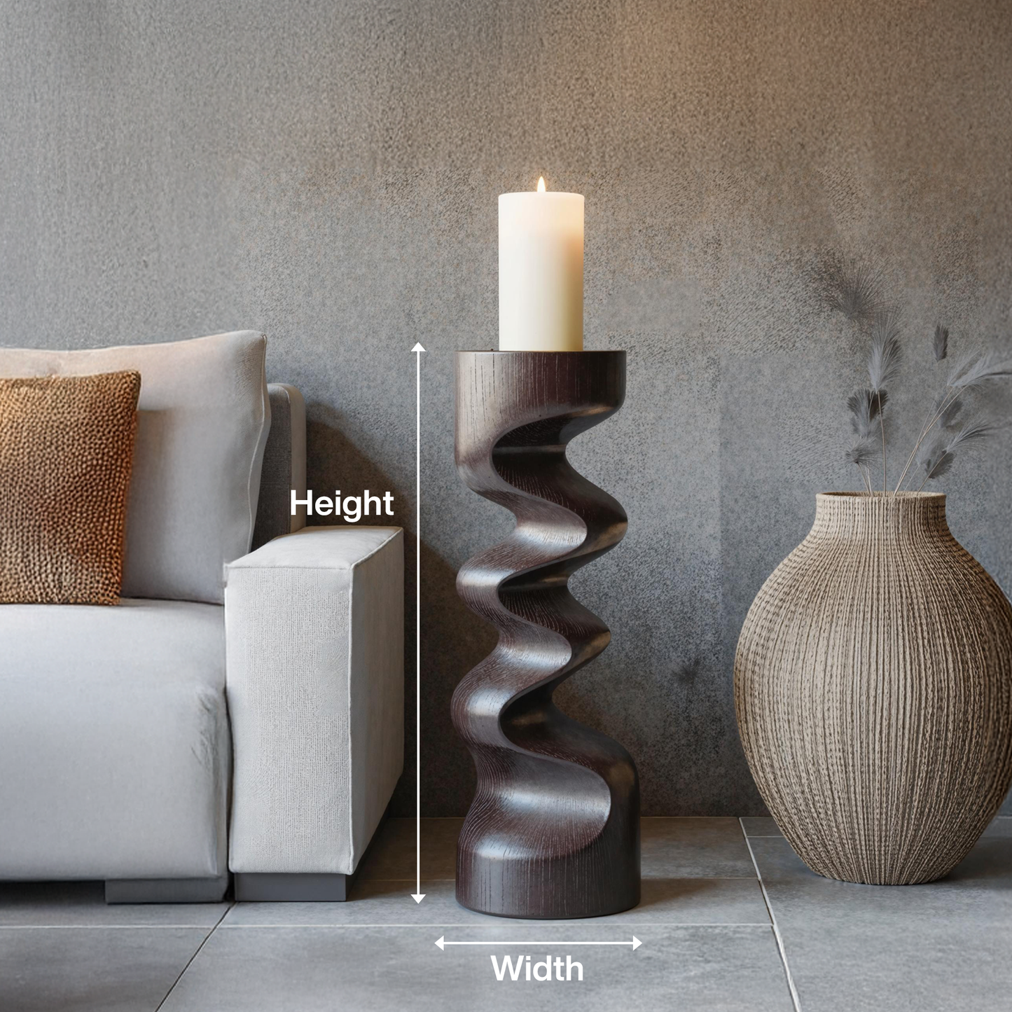 Rustic Wooden Abstract Decor For Living Room Display