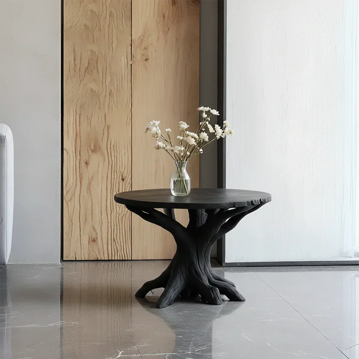 Solid Wood Center Table – Modern Sculptural Rootform Design - Rustirawood